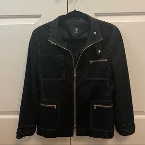 Bogner Black Jacket With Zippers